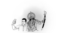 Selfie with Ravana in Shoghi