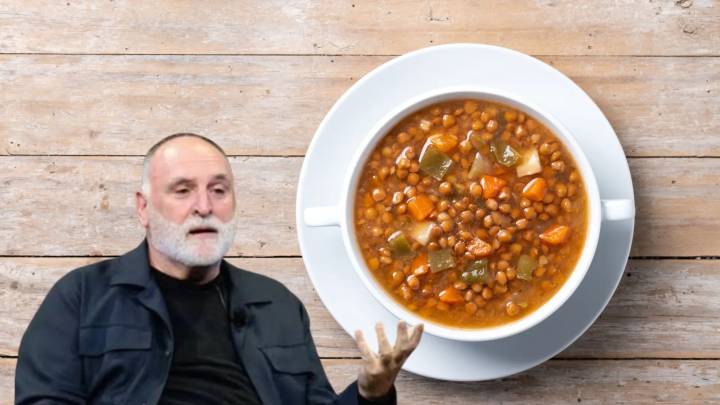 José Andrés, sobre el ingrediente secreto de sus lentejas: "Un poco de vinagre de Jerez"