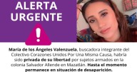 Criminales desaparecen a madre buscadora María de los Ángeles en Mazatlán, Sinaloa