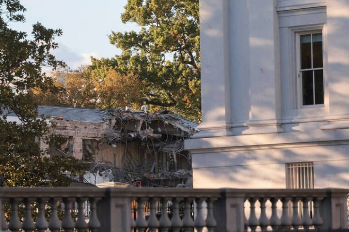 Facade of White House’s East Wing torn off to make way for Trump’s ballroom