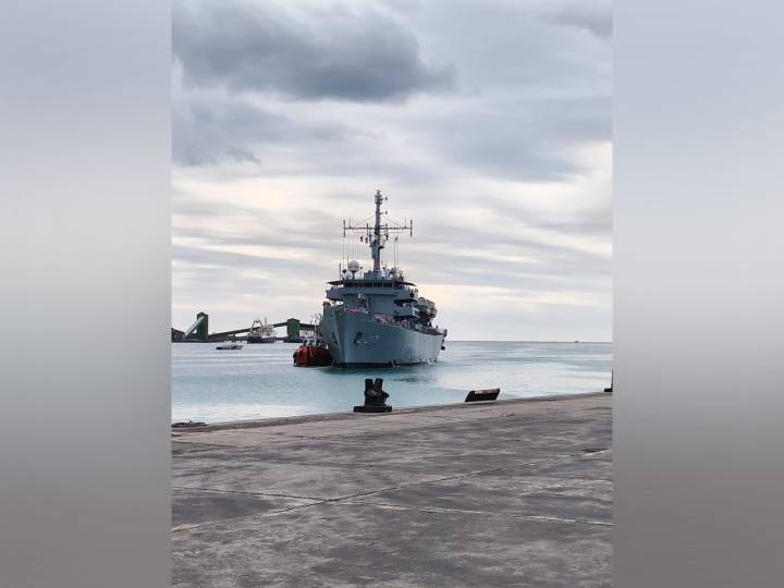 INS Sutlej in Mauritius for Joint Hydrographic Survey