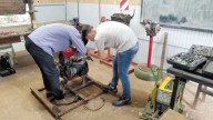 Estudiantes de la Epet 39 reparan un motor y crean un banco de pruebas