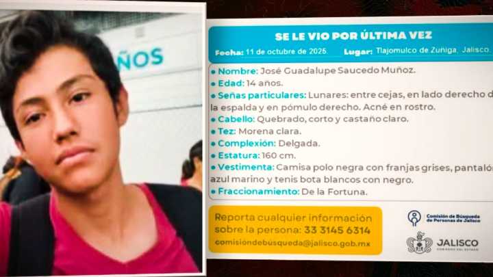 “Me Estoy Muriendo en Vida”: Padre Busca a su Hijo de 14 Años Desaparecido en Tlajomulco
