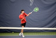 Camas sophomore Dylan Siems regroups to win 4A district tennis title over teammate Leo Zhao