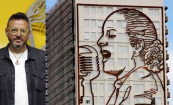 El artista detrás de los murales de Evita: "Es una obra metafísica"