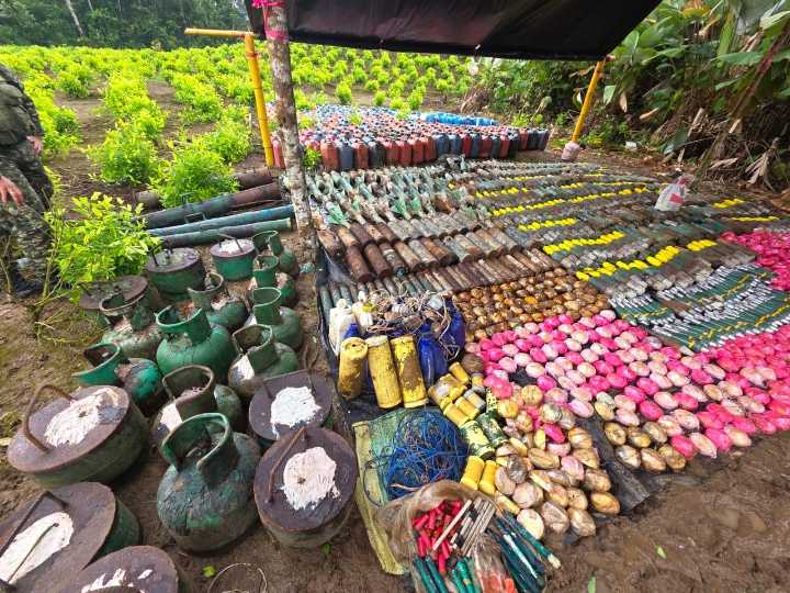 Avance en la consolidación de la paz: destrucción de material de guerra en Tumaco