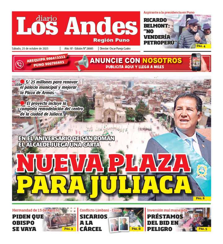 PUNO: Diario Los Andes 25/10/2025