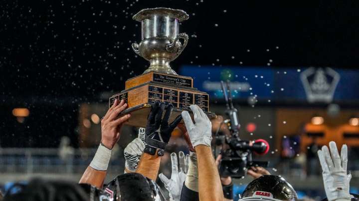 The Bears beat the No. 8 URI Rams to win the Governor's Cup at Centreville Bank Stadium