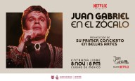 Concierto de Juan Gabriel pondrá ambiente a Netflix y al Zócalo