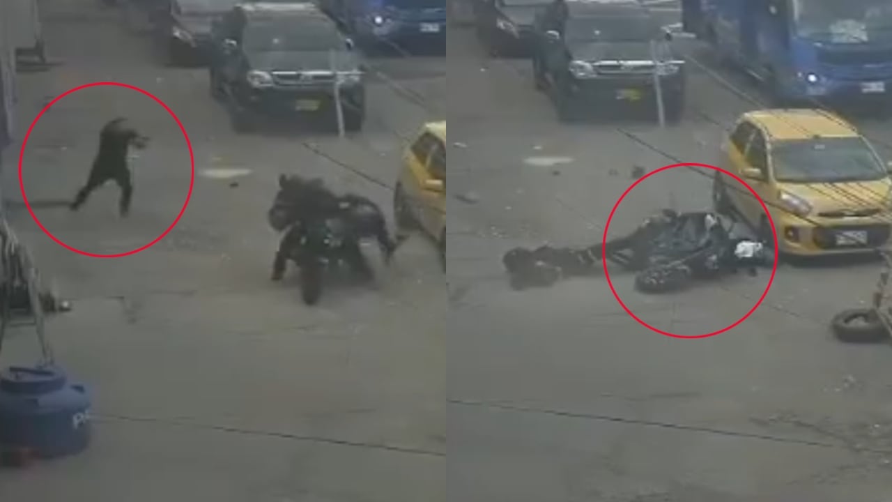 Se conoce video del momento exacto en el que policía mató a ladrón que intentó robarlo: sacó su arma y le disparó