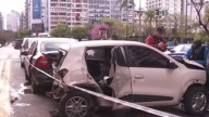 Choque múltiple en el centro porteño: tres heridos hospitalizados