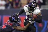 Texans’ approach to defending Ravens star runner Derrick Henry: ‘Gotta get in front of a train before he gets going’