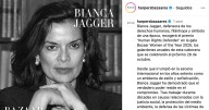 Bianca Jagger reconocida en Madrid por activismo pro Derechos Humanos