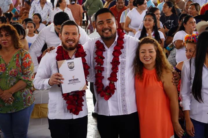 PRESENTÓ Informe de Gobierno el presidente municipal de Emiliano Zapata, Jesús Enrique Reyes Nájera