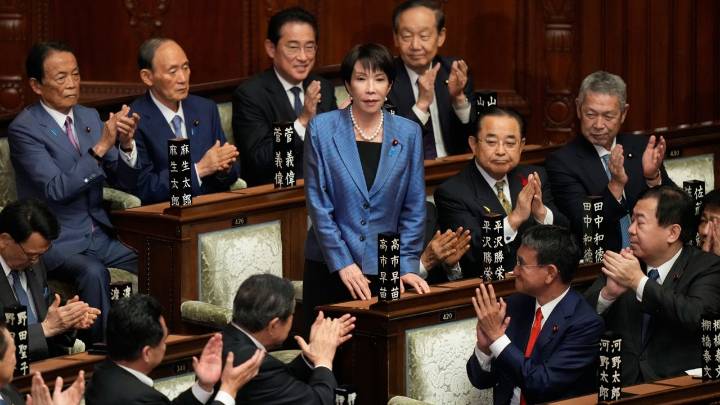 Japan's parliament elects Sanae Takaichi as nation's first female prime minister