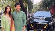 Bollywood Farhan Akhtar Buys Mercedes Maybach GLS600 Worth INR 3.15 Crore, ‘120 Bahadur’ Actor Takes His Luxury SUV for a Spin in Mumbai With Wife Shibani Dandekar (Watch Video)