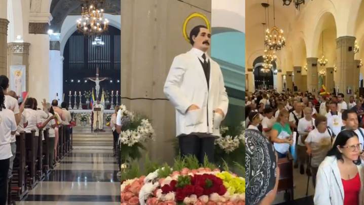 Iglesia de La Pastora conmemora el 161º Natalicio del doctor José Gregorio Hernández con acto eucarístico y procesión