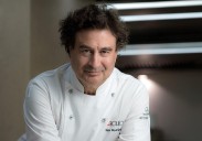 Pepe Rodríguez, de MasterChef, y José Ramón Calvo, del restaurante Mugaritz, en el Foro de Turismo Maspalomas
