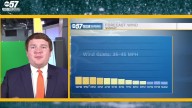 Windy and wet end to weekend, dry on Monday