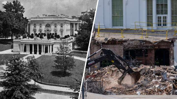 El Ala Este de la Casa Blanca: su larga historia de tradición y su demolición bajo Trump