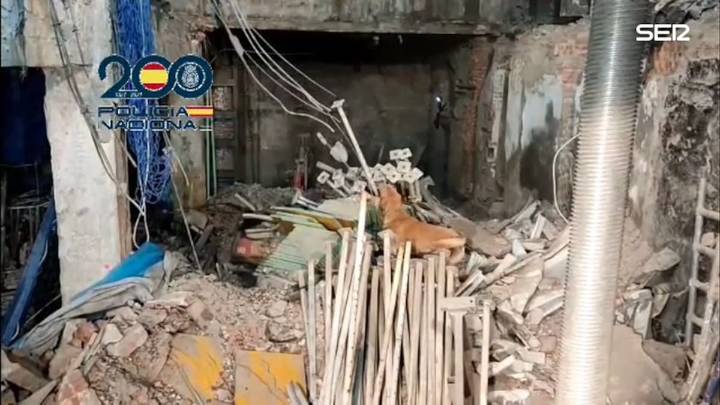 Vídeo | Así quedó el interior de la vivienda derrumbada en Madrid