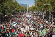 Última hora de las manifestaciones en apoyo al pueblo palestino y la flotilla de Gaza, en directo | La Guardia Urbana cifra en 70.000 los asistentes a la protesta en Barcelona