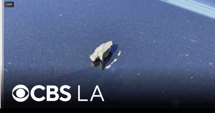 CHP vehicle near struck by shrapnel near Camp Pendleton