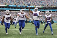 Bills defensive line thrives with Hoecht's versatility in Carolina win