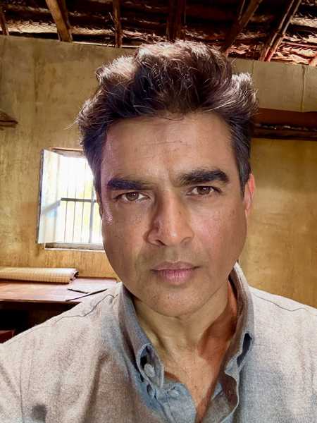 R. Madhavan shares clean shaven look from sets of G. D. Naidu biopic