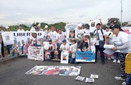 Familiares de colombianos presos en Venezuela protestan en Puente Simón Bolívar