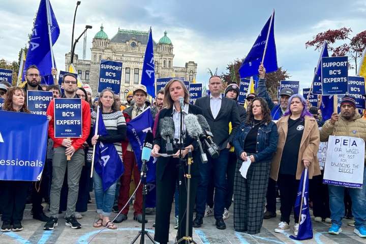 All-in: Every member of B.C.'s professionals union joins public service strike