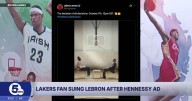 Life-long Lakers fan suing Lebron James after Hennessy ad