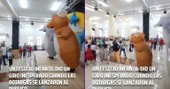 “Si fuese su padre me parto de risa”: niños salen aterrorizados luego de que unas botargas saltaran hacia ellos en pleno show y se sintieran amenazados