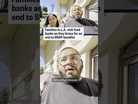 Families in L.A. visit food banks as they brace for an end to SNAP benefits