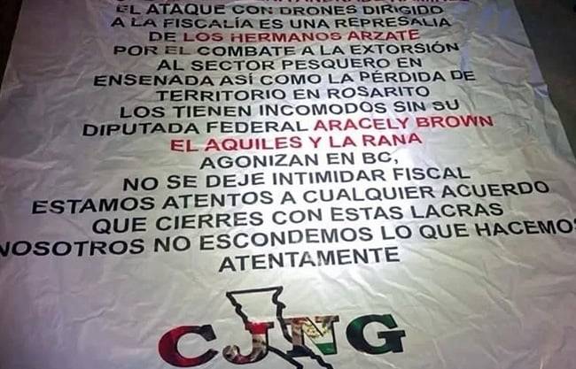 Amenazan en manta a Fiscal de Baja California