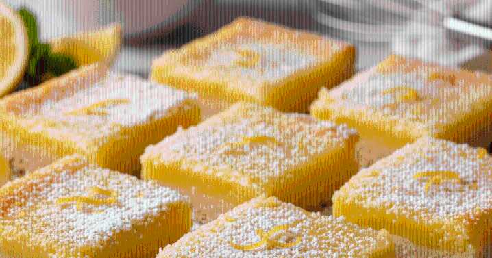 Receta de lemonies sin gluten: cómo preparar cuadraditos de limón sin TACC