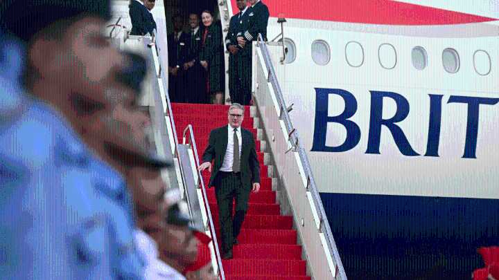 British PM Keir Starmer lands in Mumbai for 2