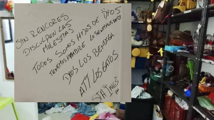“Disculpen. Todos somos hijos de Dios”: el mensaje que dejaron ladrones que robaron un jardín infantil en Andes, Antioquia
