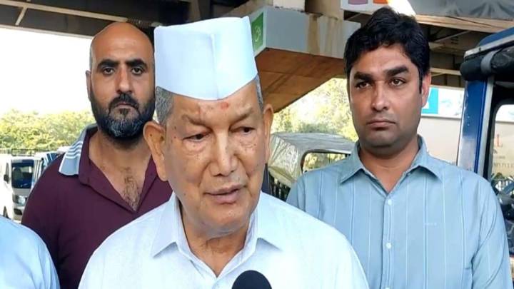 Former Uttarakhand CM Harish Rawat Narrowly Escapes Road Accident In Uttar Pradesh