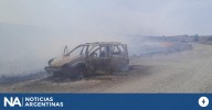 Córdoba: un auto se prendió fuego y ocasionó un incendio en un parque nacional