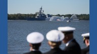 Ship parade kicks off events celebrating 250 years of the US Navy and Marine Corps