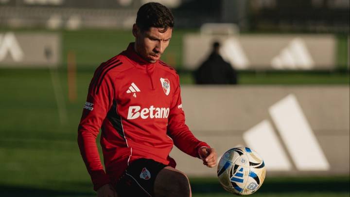 Gonzalo Montiel y una lesión que preocupa a River a pocos días del Superclásico