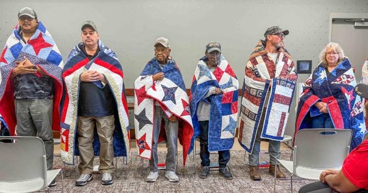 Eight veterans honored with Quilts of Valor at Central Library