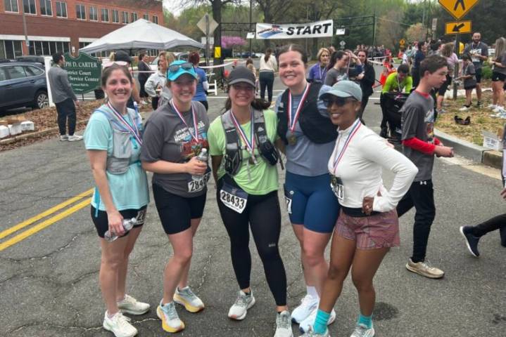 Only 1 showed up when she started a Southern Md. run club. Now, 9 plan to run Marine Corps Marathon