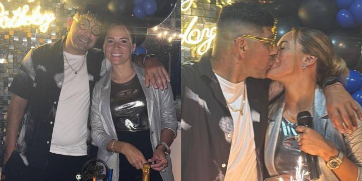Rocío Oliva festejó el cumpleaños de  Néstor Ortigoza con una romántica declaración: “Te amo, mi capitán”