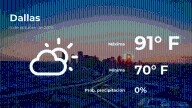 El tiempo de hoy en Dallas para este lunes 6 de octubre