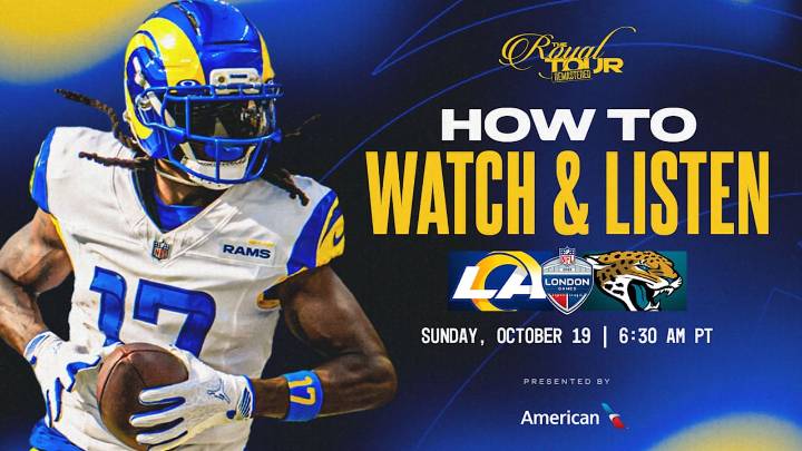 Los Angeles Rams at Jacksonville Jaguars: How to watch, listen to and live stream Week 7's London game