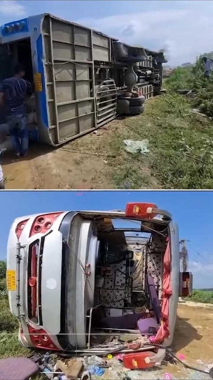 Assam: Night Bus Overturns in Boko’s Bandapara, Several Passengers Injured