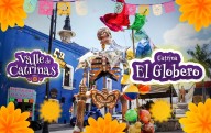 Homenaje a la nostalgia: conoce a “El Globero” escultura del Valle de Catrinas Atlixco.