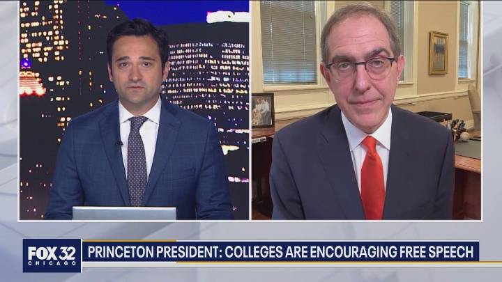 Princeton president talks free speech on college campuses